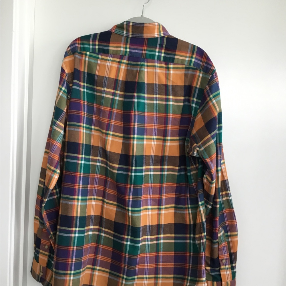 Ralph Lauren  POLO Men’s Green / Orange long sleeved Size Large.$50 - Picture 6 of 11
